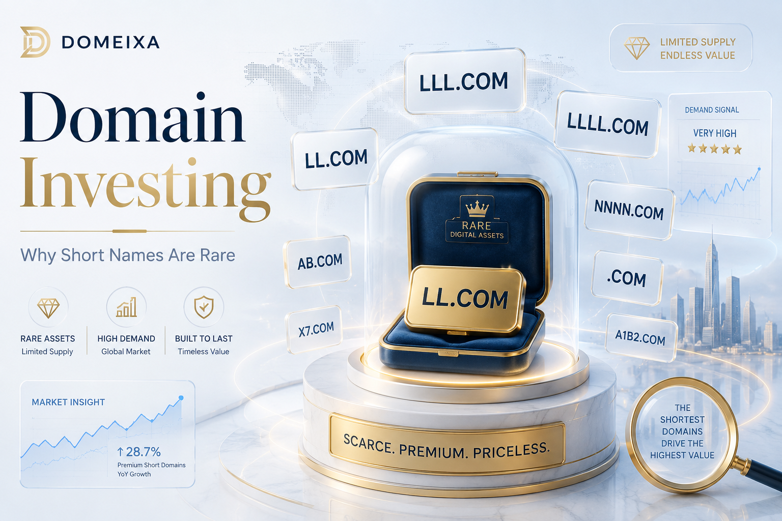 Domain Investing: Why Short .COM Names Are Rare | DOMEIXA
